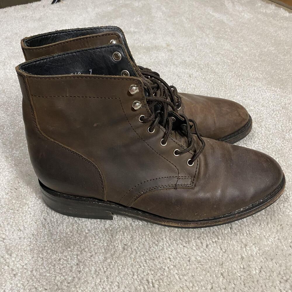 Thursday Boot Company Boots Mens 10 Brown Leather Lace Up President Americana